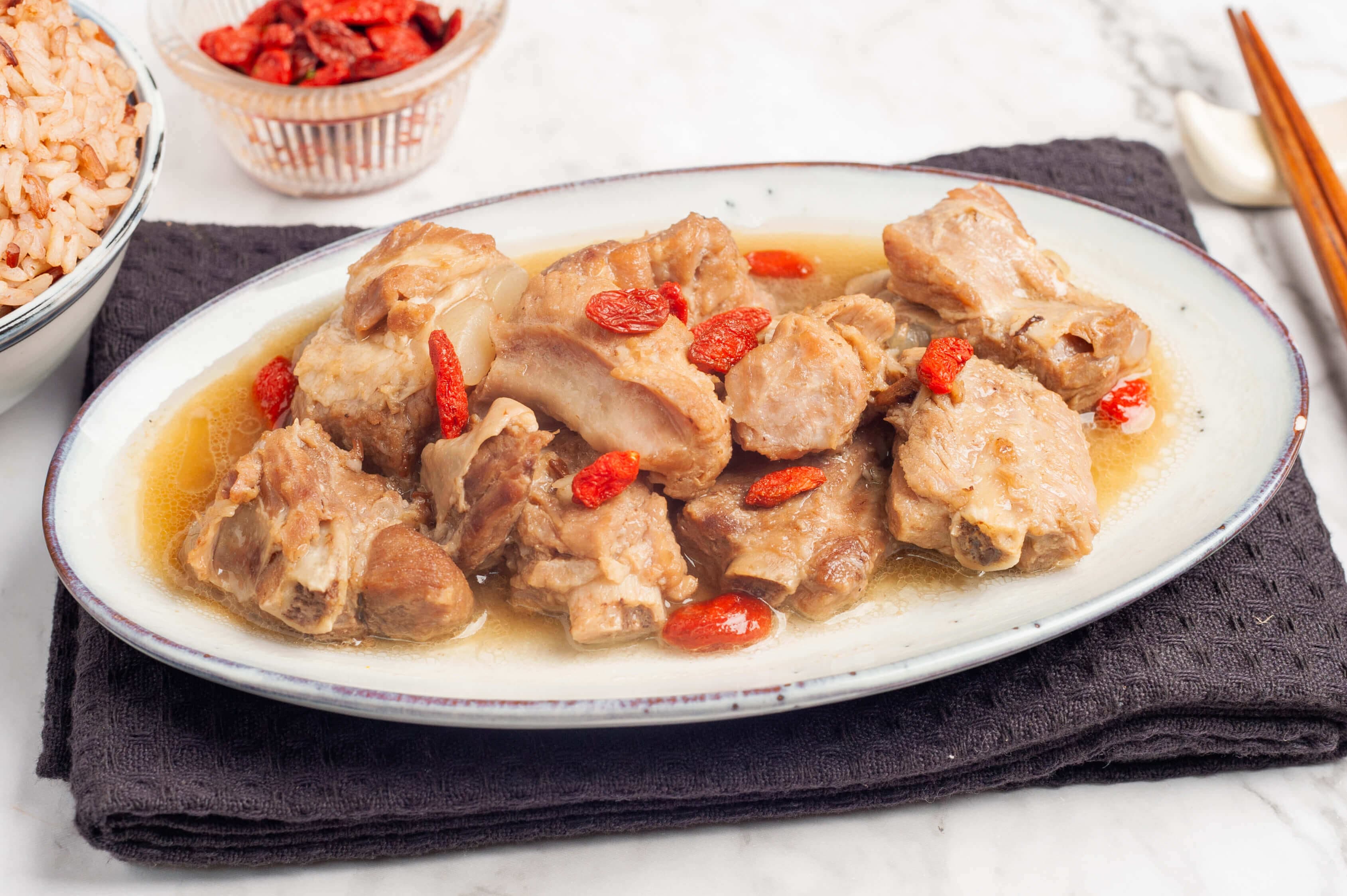Braised pork ribs with dang gui