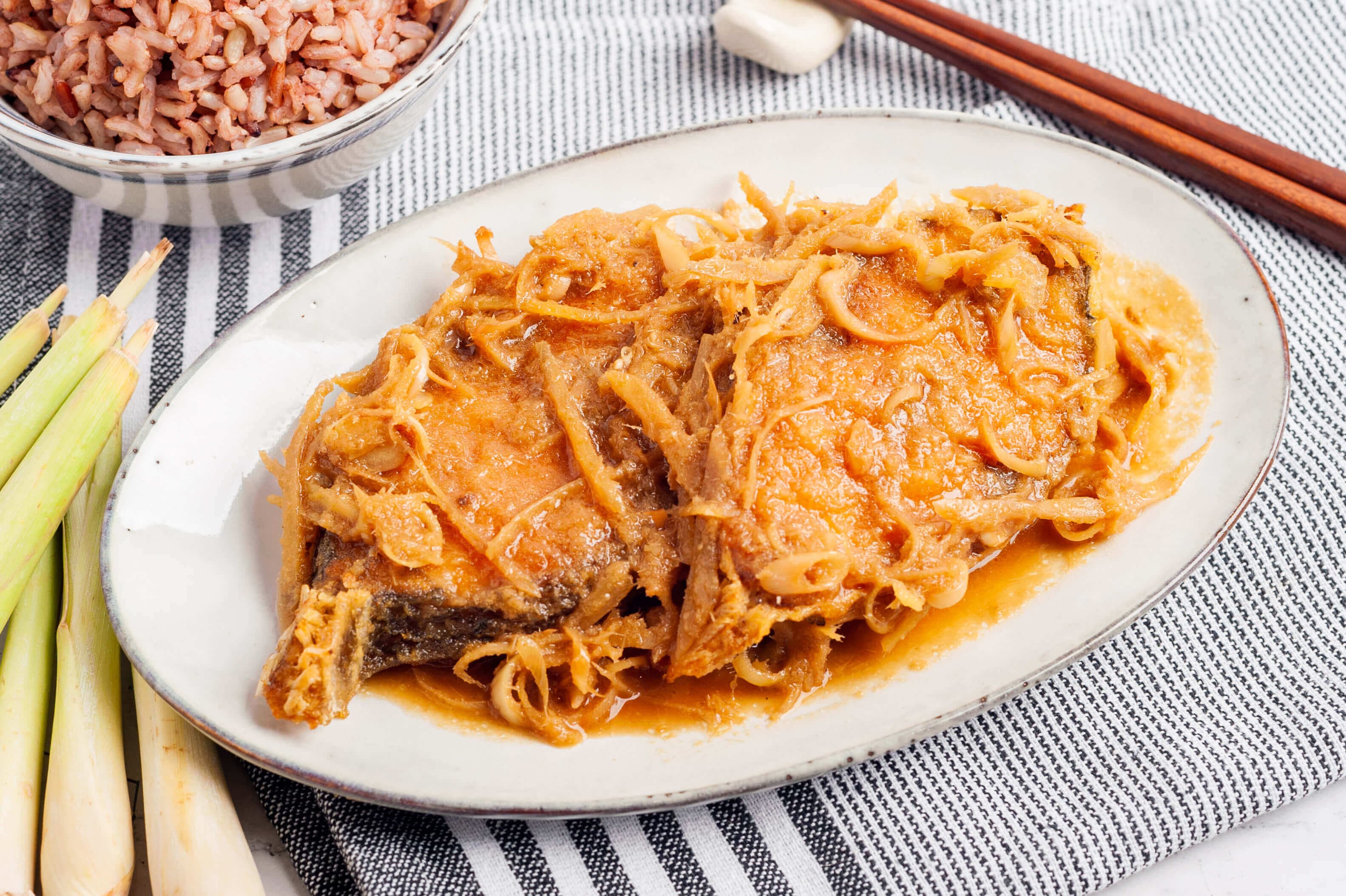 Lemongrass braised fish