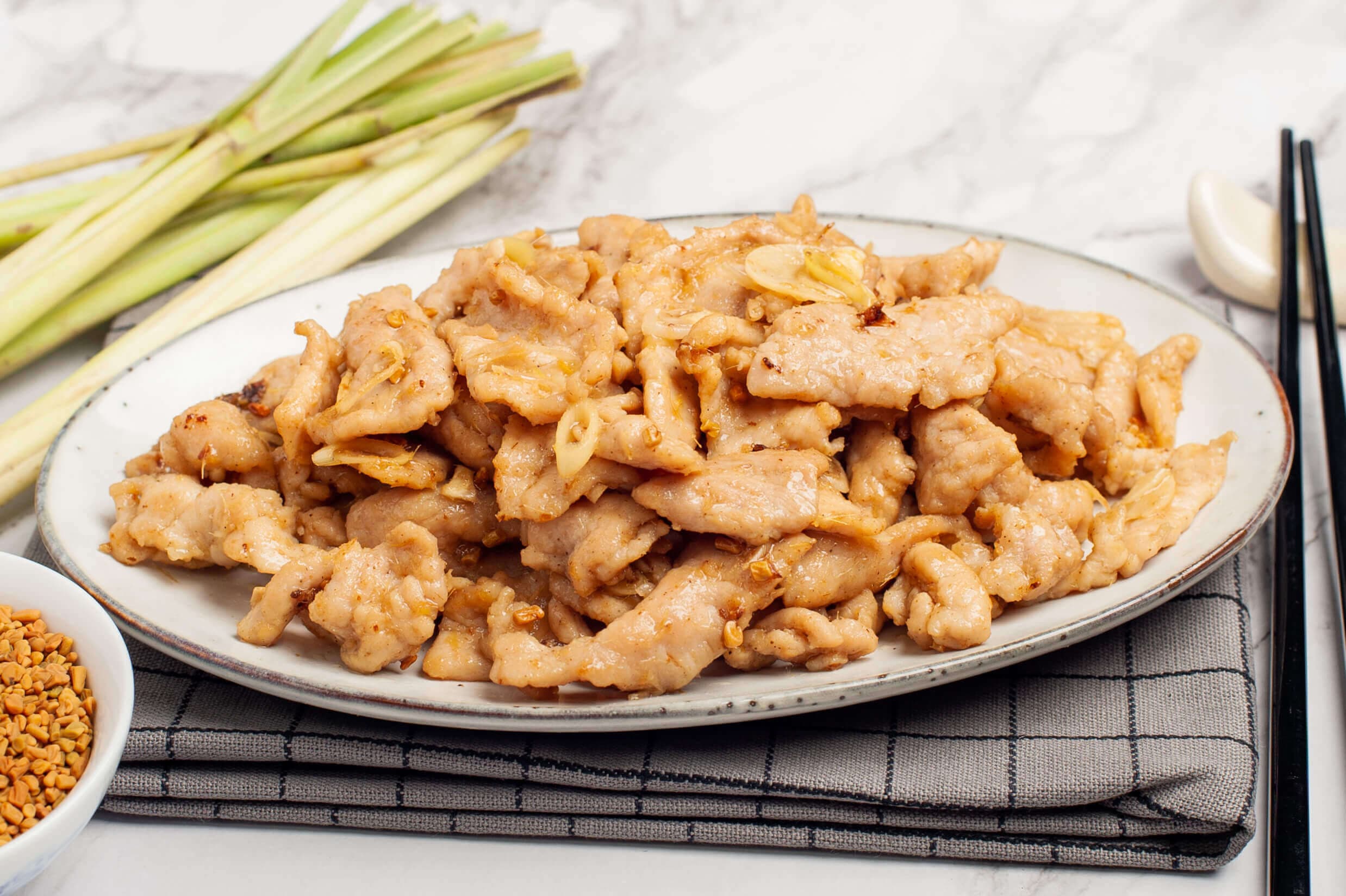 Lemongrass fenugreek pork