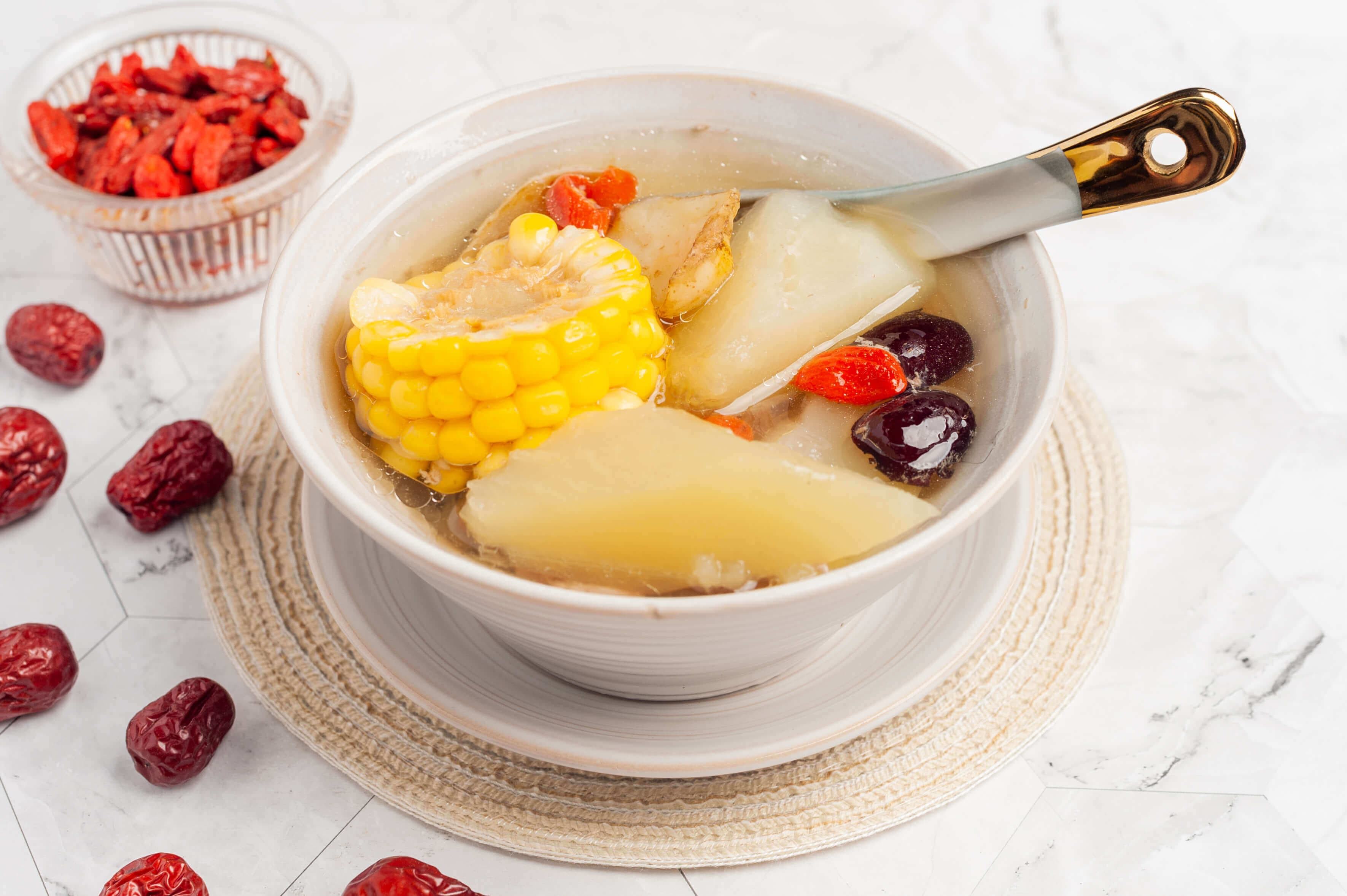 Green Papaya Sweet Corn Soup