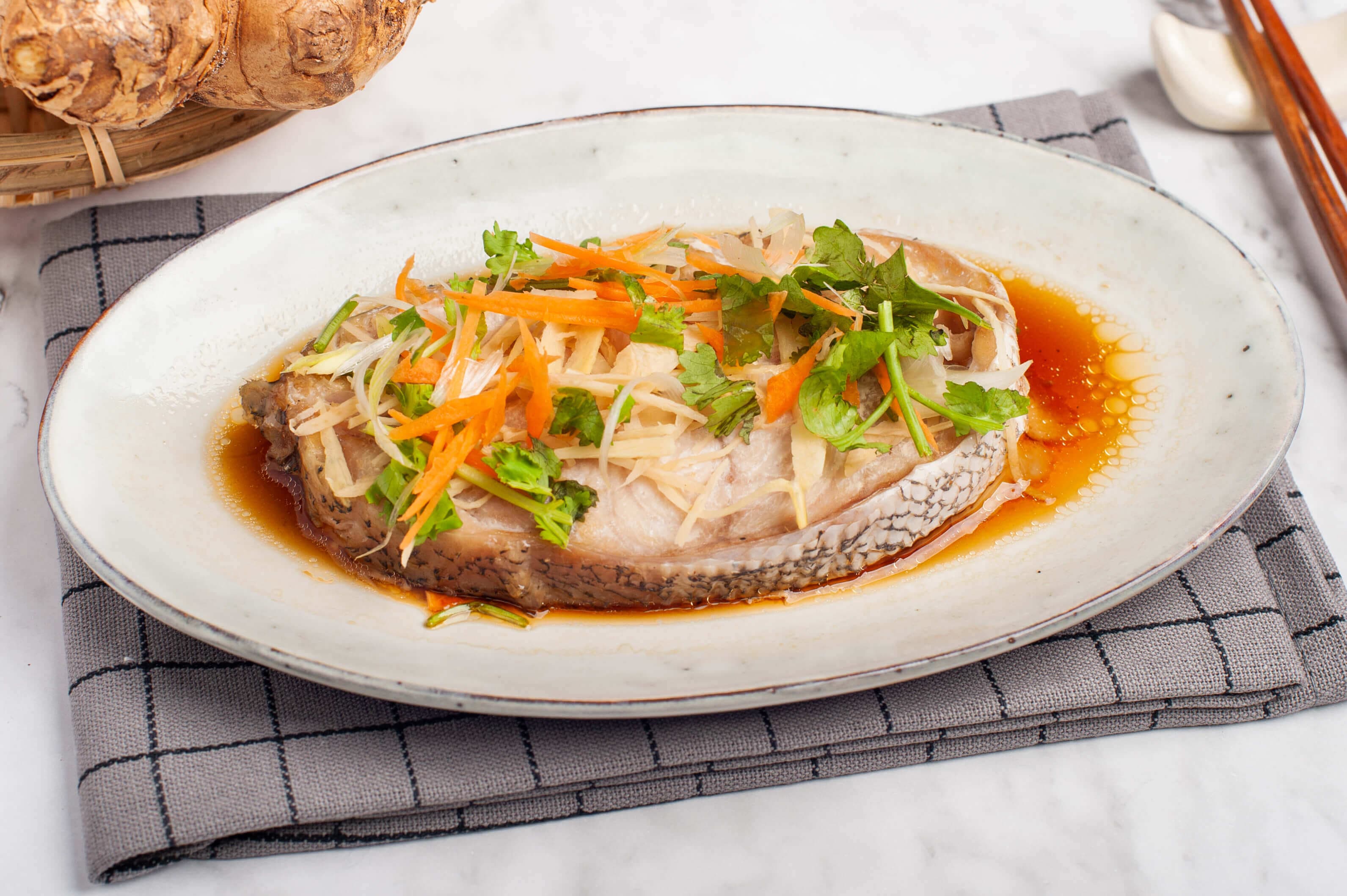 Steam Fish with Superior Soy Sauce