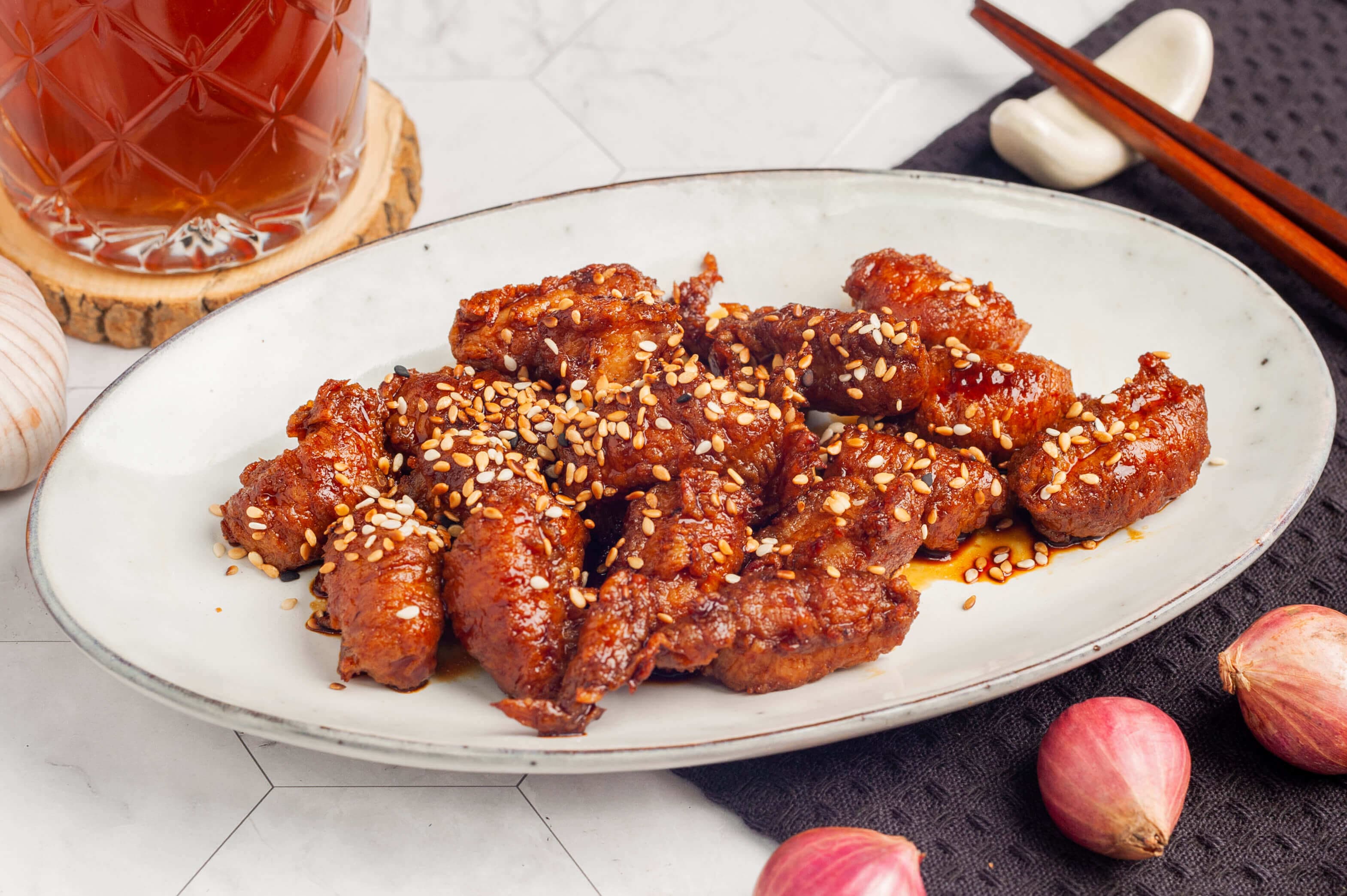 Vegetarian sweet and sour soy
